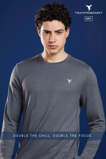 OR47/20-2 | TECHNOSPORT MENS BASIC MELANGE CREWNECK