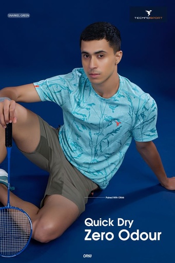 OR60/23-8 | TECHNOSPORT MENS JACQUARD CREW NECK